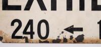 EXHIBITION ST: A c1960s Melbourne CBD 'Exhibition St.' street sign '196-240', double sided, screen printed, 81.5cm wide, 20.5cm high. - 5