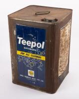SHELL: An interesting Shell four gallon 'Teepol Detergent' tin