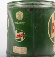 CASTROL: A Castrol 4 imperial gallon motor oil drum marked 'XL 30-40' - 3