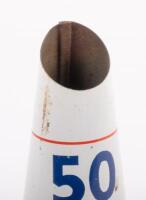 MOBIL: An original Mobiloil '50 BB' grade tin top oil pourer with dust cap - 2