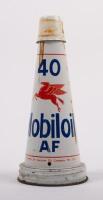 MOBIL: An original Mobiloil '40 AF' grade tin top oil pourer with dust cap