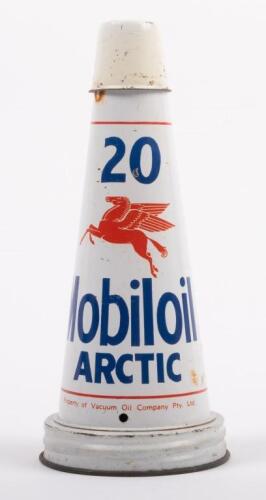 82 · MOBIL: An original Mobiloil '20 Arctic' grade tin top oil pourer with dust cap