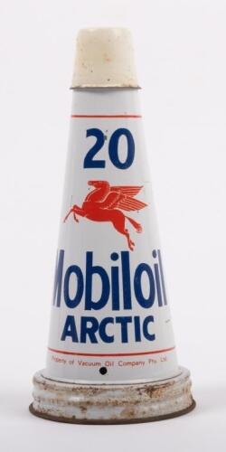 89 · MOBIL: An original Mobiloil '20 Arctic' grade tin top oil pourer with dust cap