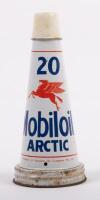 MOBIL: An original Mobiloil '20 Arctic' grade tin top oil pourer with dust cap