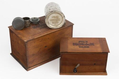 KODAK: Two timber Kodak Film Tank boxes