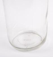 MOBIL: An original one Imperial Quart glass oil bottle with Mobil '20 Arctic' grade tin top pourer with dust cap - 2