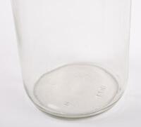 MOBIL: An original one litre&nbsp;glass oil bottle with Mobil '20 Arctic' grade tin top pourer with dust cap - 3