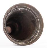 MOBIL: An original one litre&nbsp;glass oil bottle with Mobil '20 Arctic' grade tin top pourer with dust cap - 5