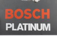 BOSCH: A Bosch Platinum spark plugs&nbsp;plastic workshop clock, 30.5cm high, 51cm wide - 2
