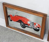 MG: Two wooden framed&nbsp;MG wall mirrors - 3
