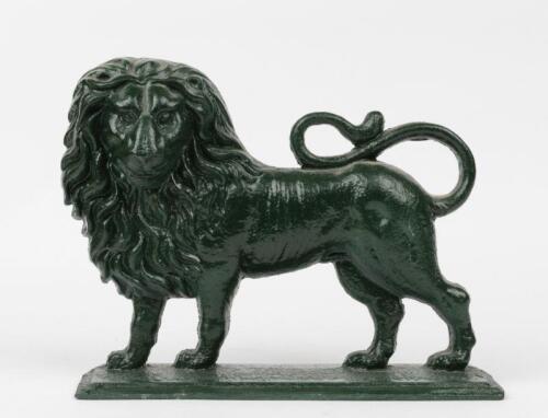 PEUGEOT: A modern cast aluminium cast door stop in form of Peugeot lion