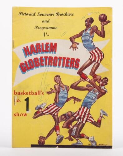 119 · HARLEM GLOBETROTTERS: A 1950s Harlem Globetrotters Pictorial Souvenir Brochure and Programme, printed by Edward Hough & Co