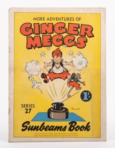123 · GINGER MEGGS: A 1950 'More Adventures Of Ginger Meggs' series 27 Sunbeams Book