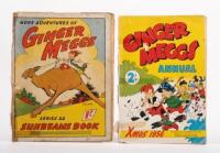 GINGER MEGGS: Two 'More Adventures Of Ginger Meggs' including 1945 series 22 and 1956 Annual Xmas&nbsp;Sunbeams Book