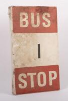 BUS SIGN: A pole mounted No. 1 Prahran&nbsp;bus stop sign&nbsp;includes RACV&nbsp;Service certificate&nbsp;