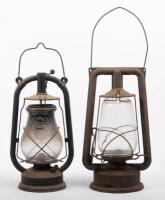 LANTERNS: Two hand held wick lanterns including a Chalwyn&nbsp;and Fluerhand