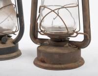 LANTERNS: Two hand held wick lanterns including a Chalwyn&nbsp;and Fluerhand - 2