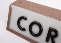 SIGN: A 1950s&nbsp;'Corset & Bra Fittings' light up sign shop&nbsp;display, originally used at Edna Barnetts - Corsetiere Box Hill - 2