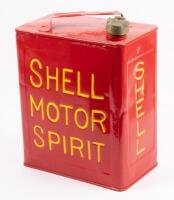 SHELL: A 'Shell Motor Spirit' running board tin
