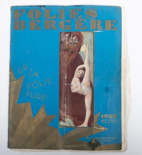 172 · FOLIES BERGERE MAGAZINE: A rare French 'Folies Bergere' Cabaret/Burlesque magazine from September 1929