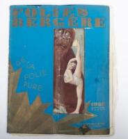 FOLIES BERGERE MAGAZINE: A rare French 'Folies Bergere' Cabaret/Burlesque magazine&nbsp;from September 1929