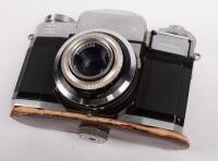 ZEISS IKON: A Zeiss Ikon Contaflex 35mm film camera, c1950s-1960s, within a&nbsp;leather case - 2
