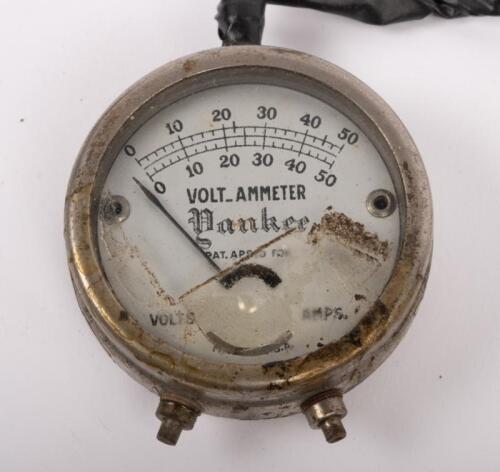 194 · VOLT AMMETER: An early Yankee Volt-Ammeter, 5cm diameter