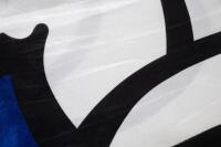 MICHELIN: A cloth Michelin flag featuring Bibendum; banner with dimensions of 118cm wide, 136cm high overall. - 2