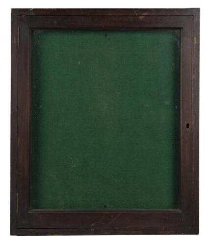 DISPLAY CASE: A small wall mounted display case
