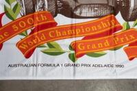 GRAND PRIX: A officially licensed "Australian Formula 1 Grand Prix Adelaide 1990" flag - 3