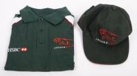 JAGUAR F1: Two items of 'JAGUAR RACING' merchandise including an Australian made unworn polo top, size small, with a unworn Jaguar truckers cap&nbsp;