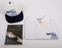 FORD STEWART: Three Ford Stewart Grand Prix items including a cap, 1998 Australian Grand Prix Programe&nbsp;and a size small T-shirt