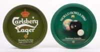 BEER TRAYS: Two beer trays