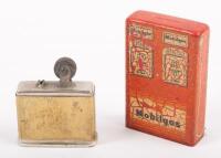 MOBIL: A c1950s Mobil Mobilgas novelty lighter, stamped to bottom 'With the compliments of your Mobil Dealer'