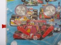PIN BALL MACHINE: A c1970s vintage Hong Kong made Grand Prix themed plastic table top pin ball machine, 50cm high, 27cm wide - 3