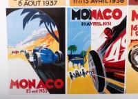 MONACO GRAND PRIX: A group of eight reproduced advertising posters for the Monaco Grand Prix - 2