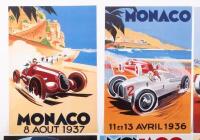 MONACO GRAND PRIX: A group of eight reproduced advertising posters for the Monaco Grand Prix - 5