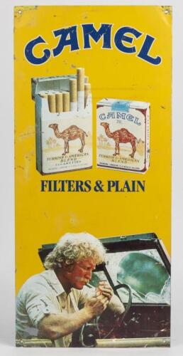 TOBACCO ADVERTISING: A 'Camel Filters & Plain' tin sign (70cm high)