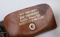GOLDEN FLEECE: Two Golden Fleece items, including an original ceramic Golden Fleece ashtray, with&nbsp;leather key fob from Jim Thomson Golden Fleece Service Station - 2