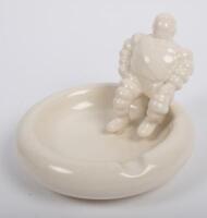 MICHELIN: An original white ceramic Michelin Bibendum ashtray&nbsp;as removed from the Michelin restaurant UK&nbsp;