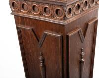 PEDESTAL: A c1940s timber ornate pedestal, 103cm high. - 3