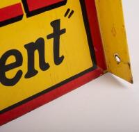 SHELL: A high quality reproduction double sided post mount 'Super Shell' sign, 36cm high, 52cm wide - 2