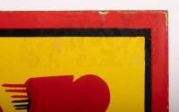 SHELL: A high quality reproduction double sided post mount 'Super Shell' sign, 36cm high, 52cm wide - 4