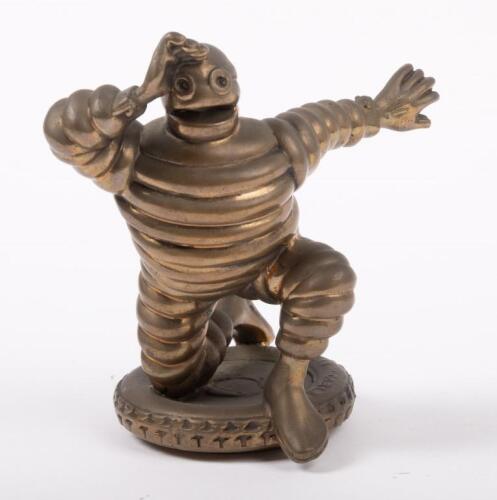 MICHELIN: A high quality reproduction brass Michelin Bibendum radiator mascot, approx 11.5cm high