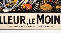 MICHELIN: A high quality modern enamel sign by Garage Art Enamel featuring the 1911 artwork of Louis Theophile Hingre&nbsp;'Pneu Velo Michelin' 'Le Meilleur, Le Moins Cher' 81.5cm high, 61cm wide - 3