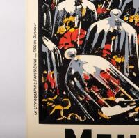 MICHELIN: A high quality modern enamel sign by Garage Art Enamel featuring the 1911 artwork of Louis Theophile Hingre&nbsp;'Pneu Velo Michelin' 'Le Meilleur, Le Moins Cher' 81.5cm high, 61cm wide - 4