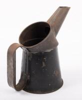 OIL JUG: A small oil jug, believed to be one litre, 17cm high overall - 2