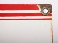MOBILOIL: An original 10 bottle enamel Mobiloil 'Vacuum Oil Company' rack sign 46.5cm wide, 27cm high - 3