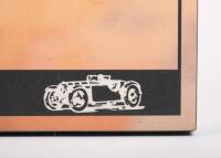 POSTERS: Two block mounted posters, including Ferrari Club Victoria 2009 Concours and Brooklands Trophy Goodwood Revival 04,05,06 results poster, 59.5cm high, 42cm wide, 2cm deep each. - 3