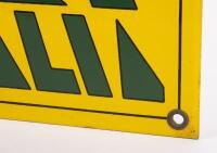 SCUDERIA FERRARI: A high quality modern enamel sign featuring artwork from the 1933 Scuderia Ferrari Year Book 'Il Quarto&nbsp;Anno Di Corse'. 55cm high by 38 cm wide. - 2